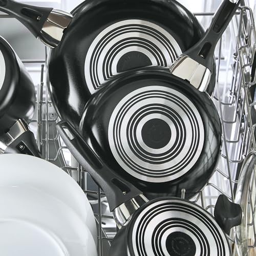 Farberware Dishwasher Safe Nonstick Jumbo Cooker/Saute Pan with Helper Handle - 6 Quart, Black - Image 3