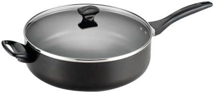 Farberware Dishwasher Safe Nonstick Jumbo Cooker/Saute Pan with Helper Handle - 6 Quart, Black - Image 5