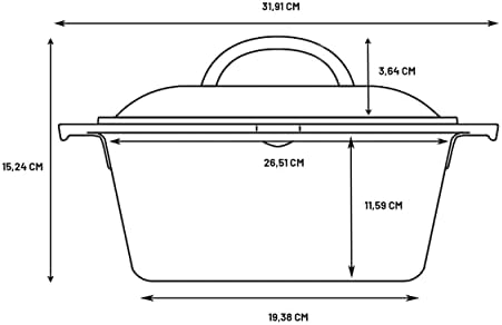 Lodge L8DOL3 Cast Iron Dutch Oven with Dual Handles, Pre-Seasoned, 5-Quart - Image 3