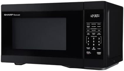 SHARP Countertop Microwave Oven with Removable 12.4" Carousel Turntable, 1000 Watt, 1.1 Cubic Feet, Black - Image 3