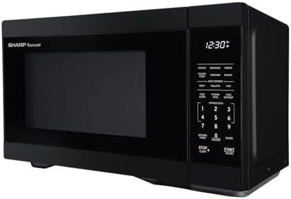 SHARP Countertop Microwave Oven with Removable 12.4" Carousel Turntable, 1000 Watt, 1.1 Cubic Feet, Black - Image 6